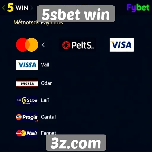 Métodos de pagamento no 5sbet win